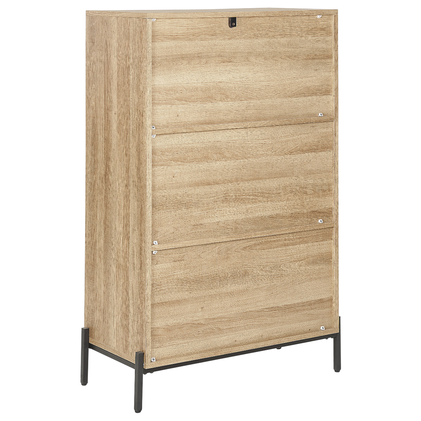 Bücherschrank MOINES 135 cm Braun / Schwarz