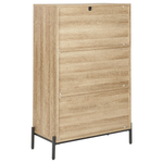 Bücherschrank MOINES 135 cm Braun / Schwarz