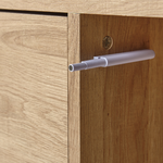 Bücherschrank MOINES 135 cm Braun / Schwarz