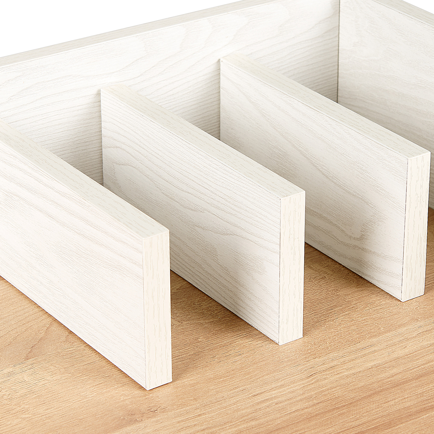 Schreibtisch heller Holzfarbton / weiss 90 x 60 cm ANAH