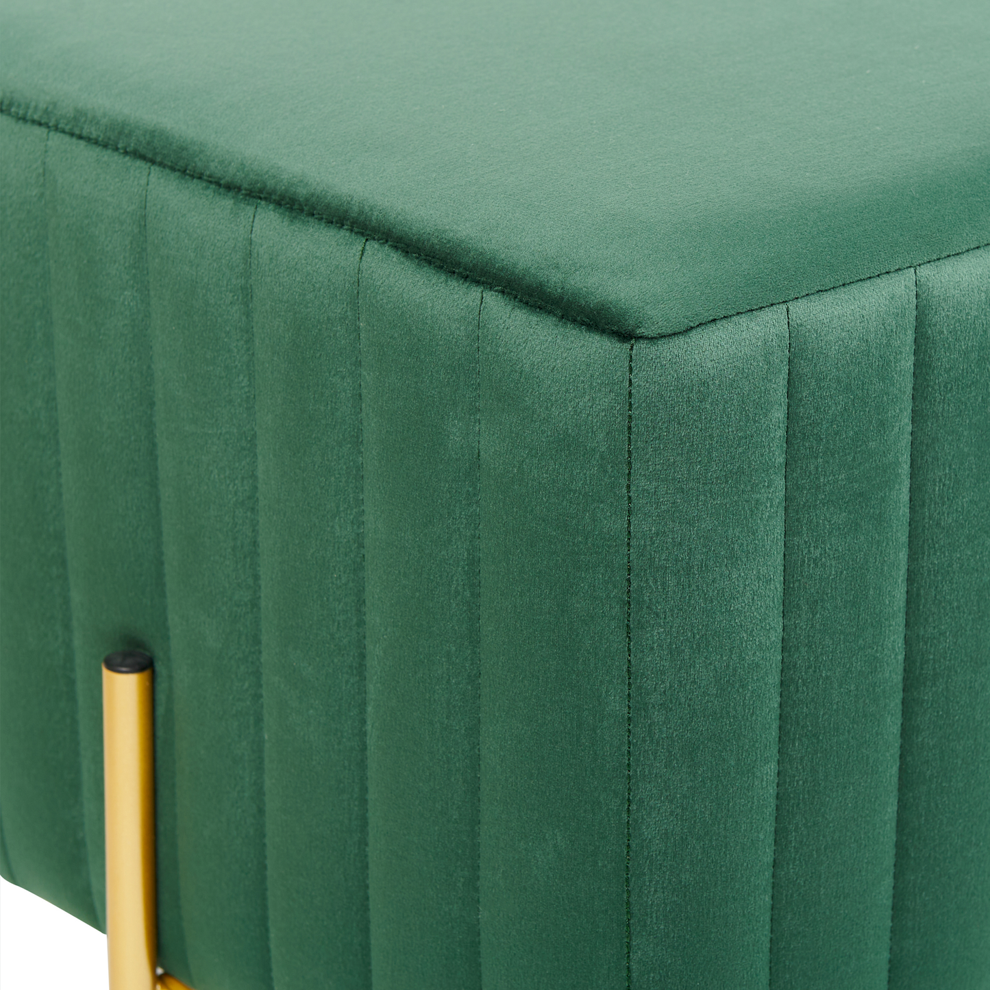 Bettbank Samtstoff grün DAYTON