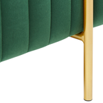 Bettbank Samtstoff grün DAYTON