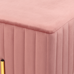 Bettbank Samtstoff rosa DAYTON