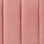 Pouf Samtstoff rosa sechseckig ⌀ 53 cm MURIETTA