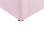 Kinderbett mit Stauraum Samtstoff ANET 90 x 200 cm Rosa