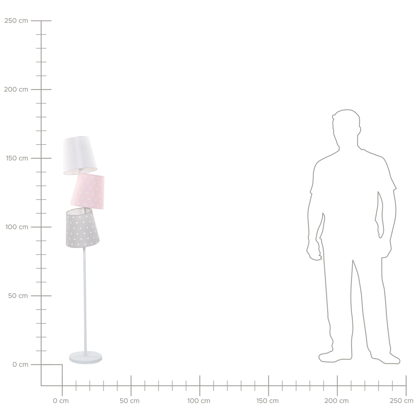 Stehlampe mehrfarbig 164 cm Kegelform RIO GRANDE