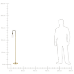 Stehlampe SAVENA Metall Gold