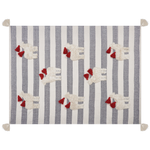 Kuscheldecke NAMTAR Baumwolle 125 x 150 cm Weiss
