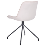 Esszimmerstuhl 2er Set NAVASOTA Samtstoff Beige