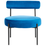 Sessel ALPHA Samtstoff Marineblau