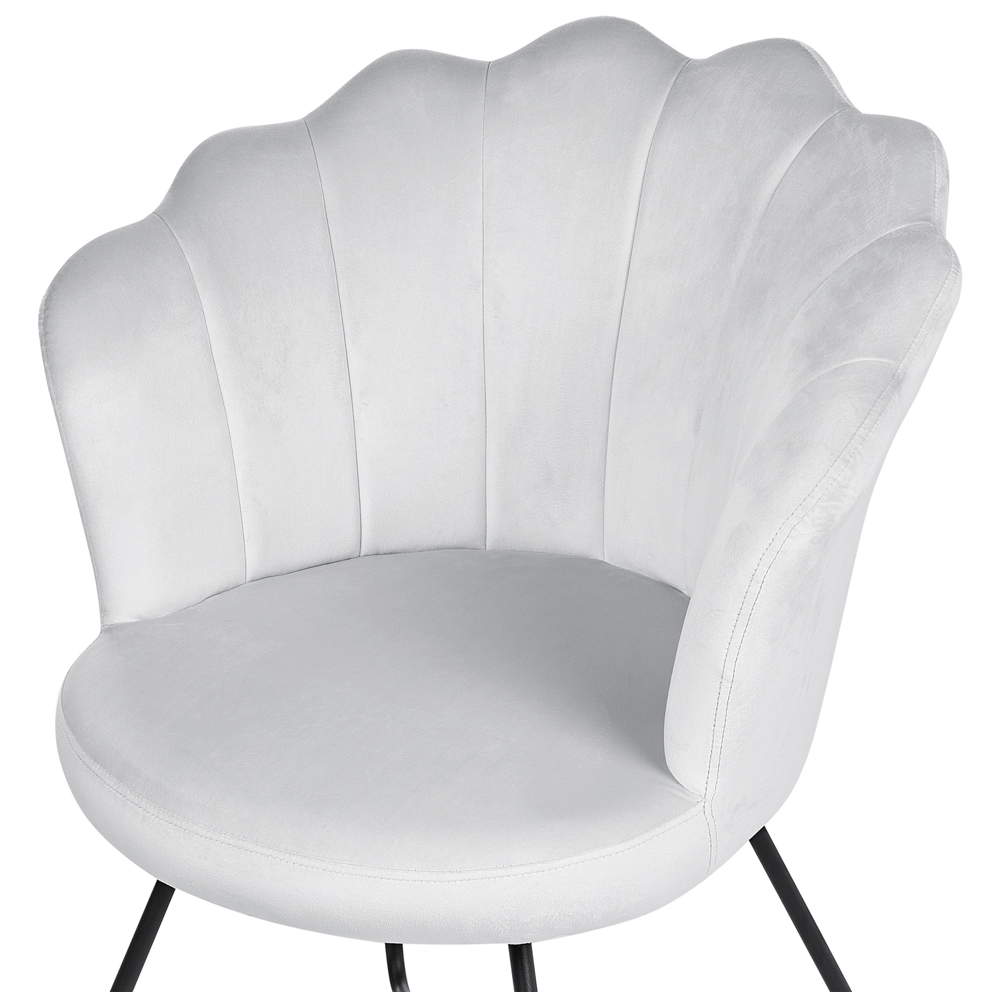 Sessel LOVELOCK Samtstoff Grau