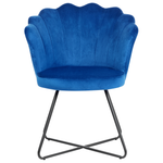 Sessel LOVELOCK Samtstoff Marineblau