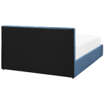 Bett mit Stauraum Stoff DREUX 140 x 200 cm Blau