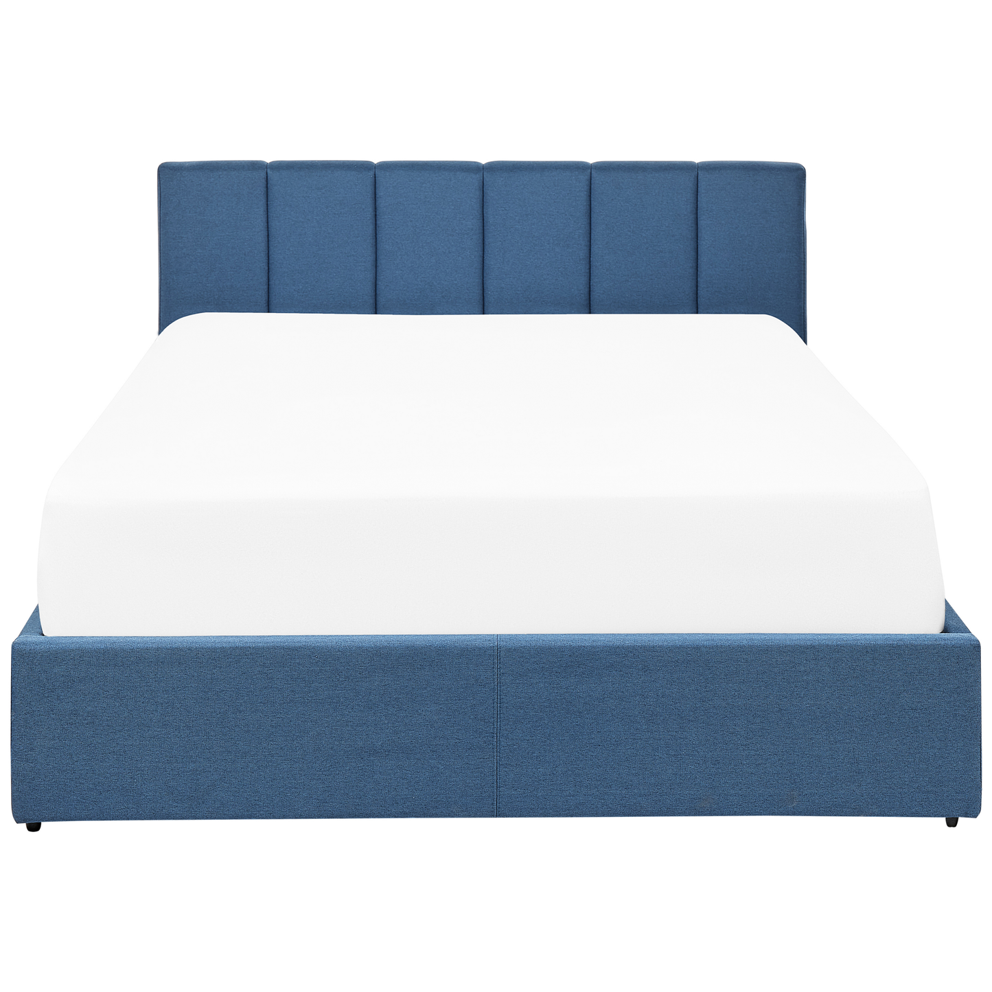 Bett mit Stauraum Stoff DREUX 140 x 200 cm Blau