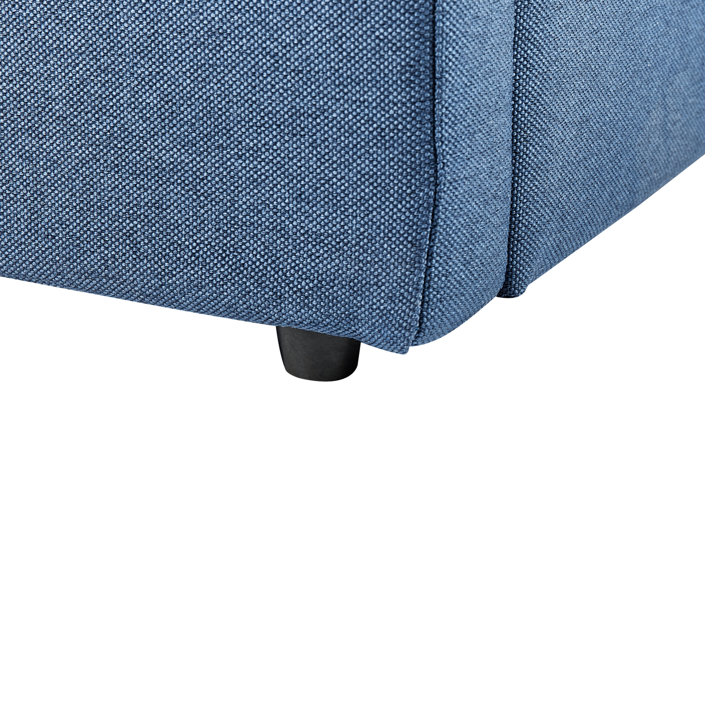 Bett mit Stauraum Stoff DREUX 140 x 200 cm Blau