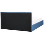 Bett mit Stauraum Stoff DREUX 160 x 200 cm Blau