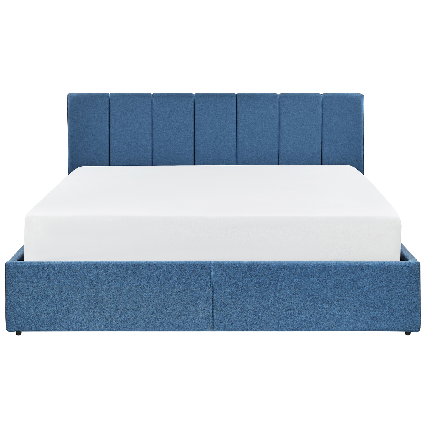 Bett mit Stauraum Stoff DREUX 160 x 200 cm Blau
