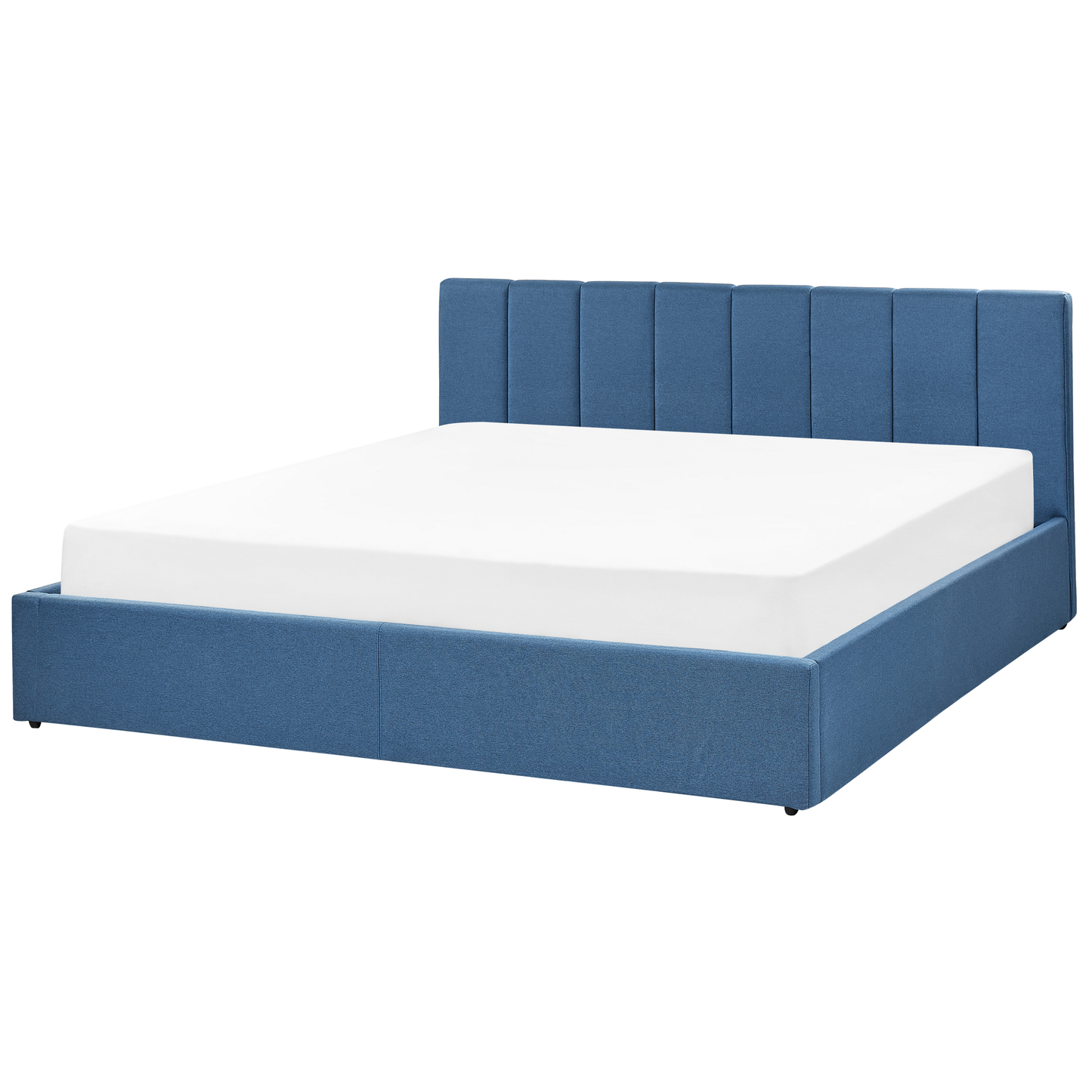Bett mit Stauraum Stoff DREUX 180 x 200 cm Blau