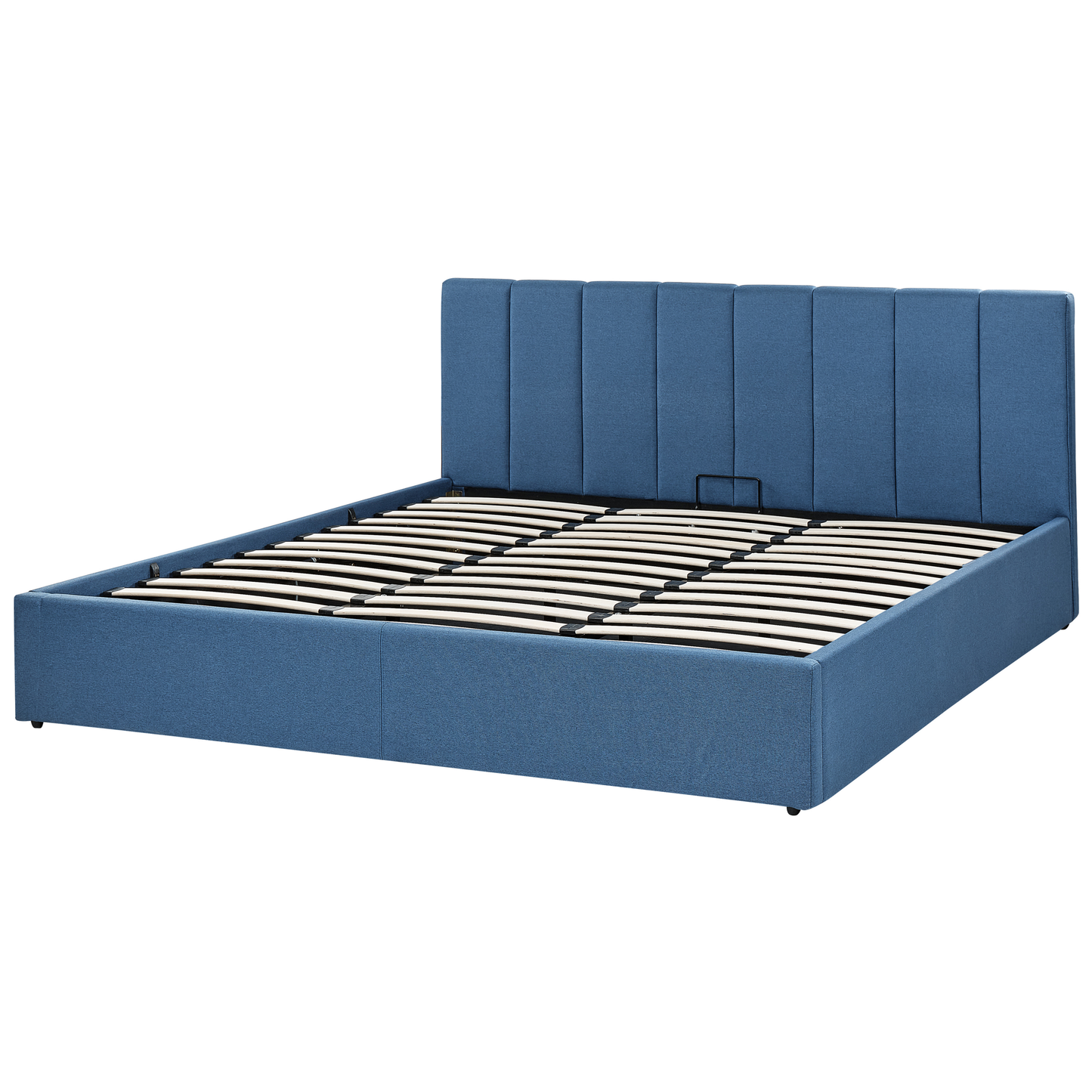 Bett mit Stauraum Stoff DREUX 180 x 200 cm Blau