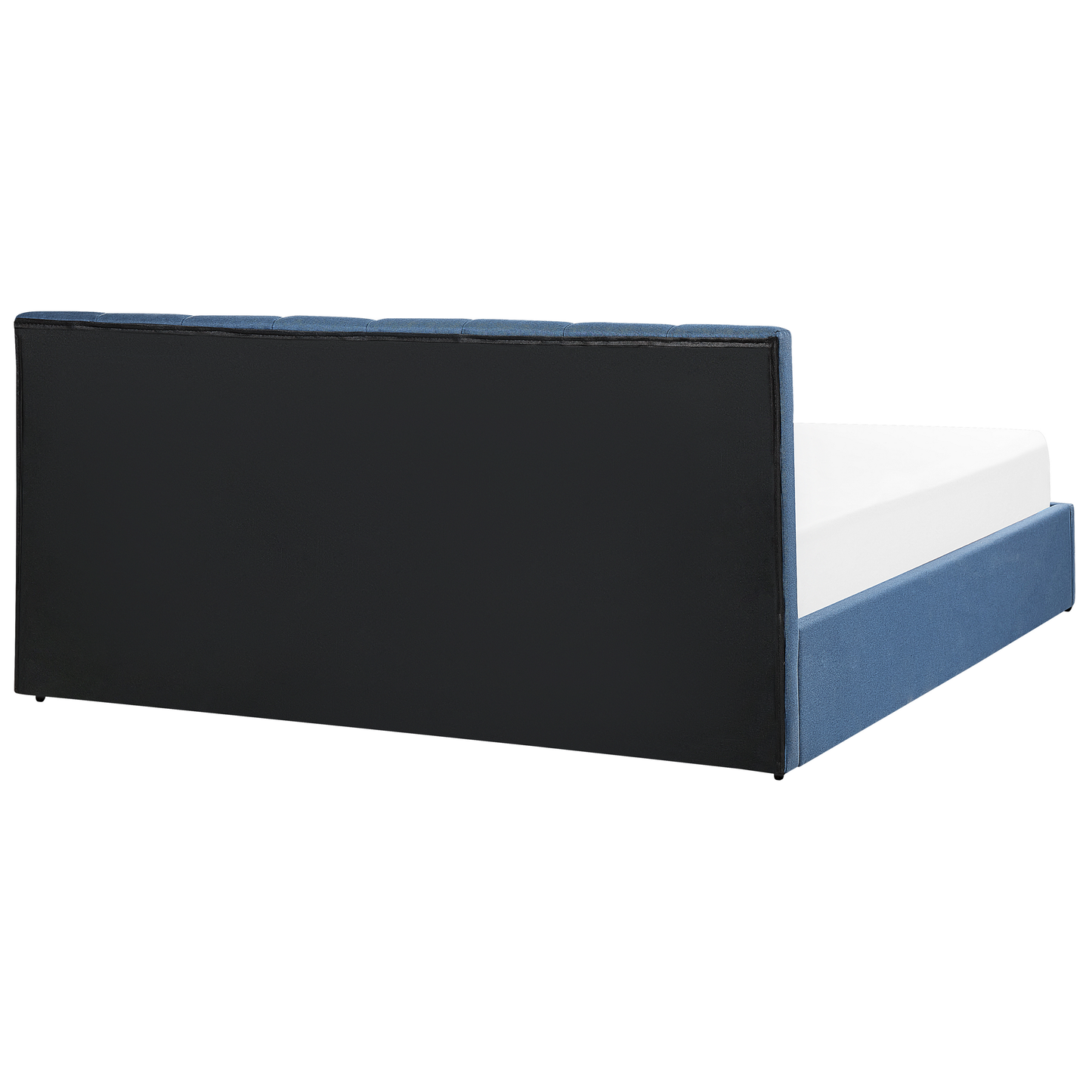 Bett mit Stauraum Stoff DREUX 180 x 200 cm Blau