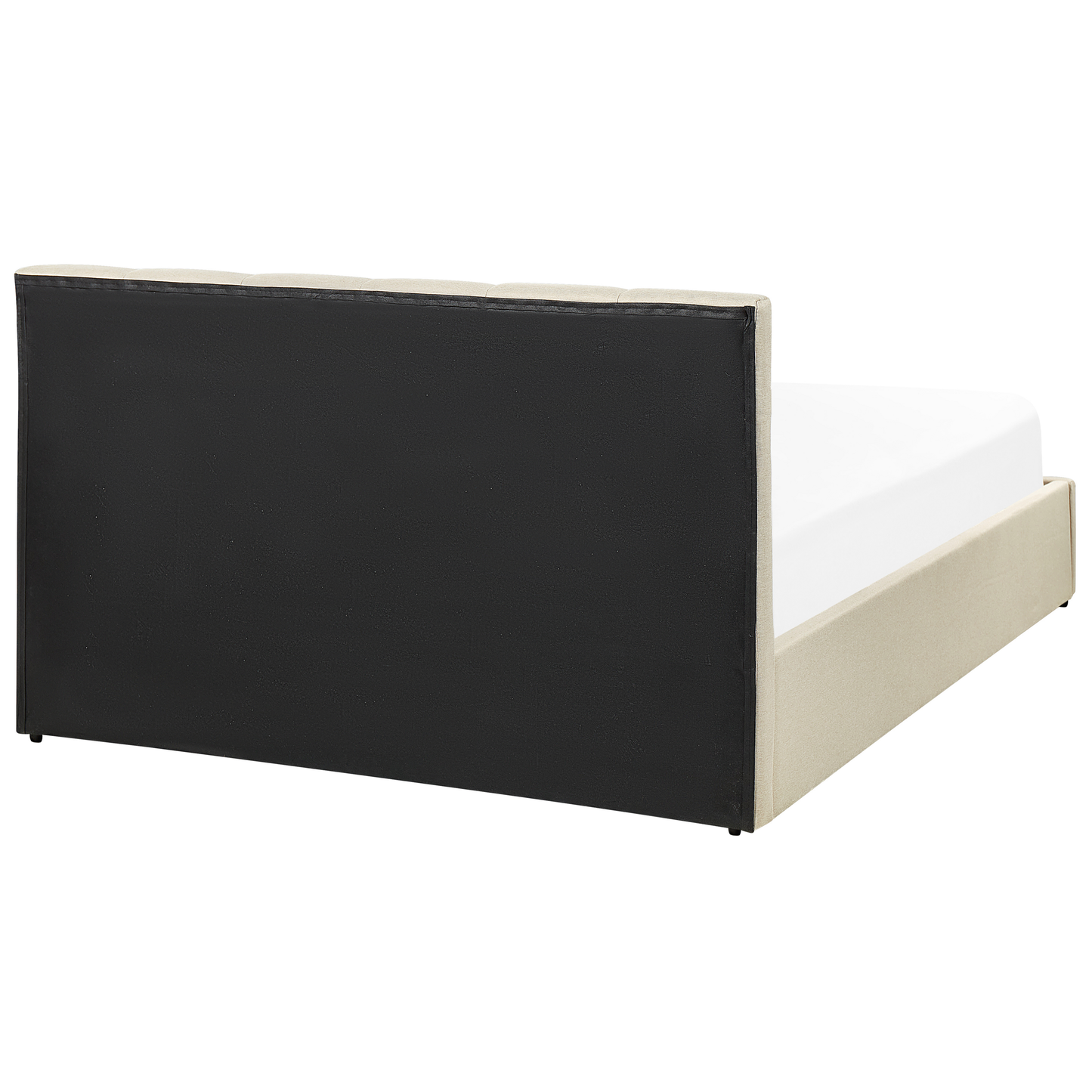 Bett mit Stauraum Stoff DREUX 140 x 200 cm Beige