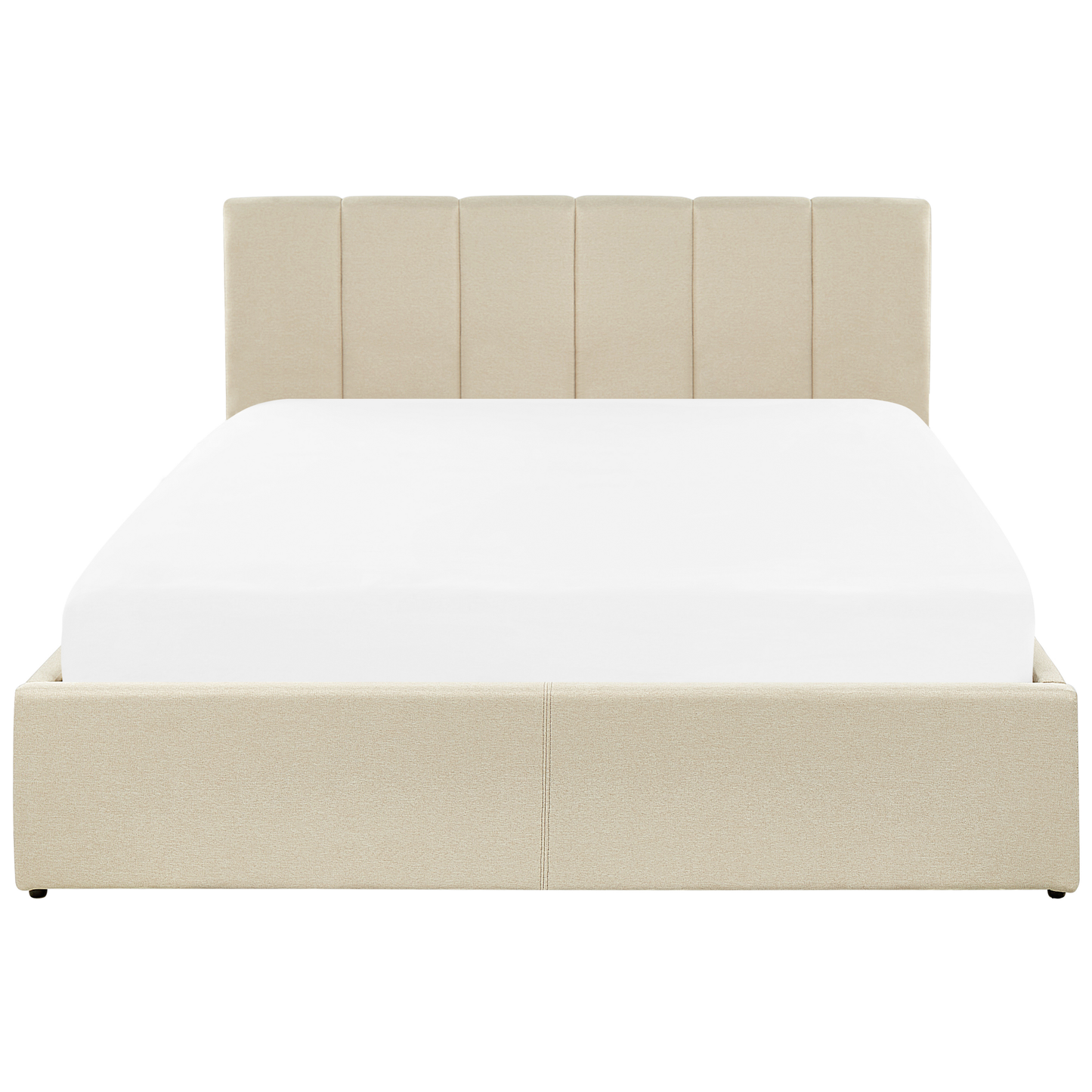 Bett mit Stauraum Stoff DREUX 140 x 200 cm Beige