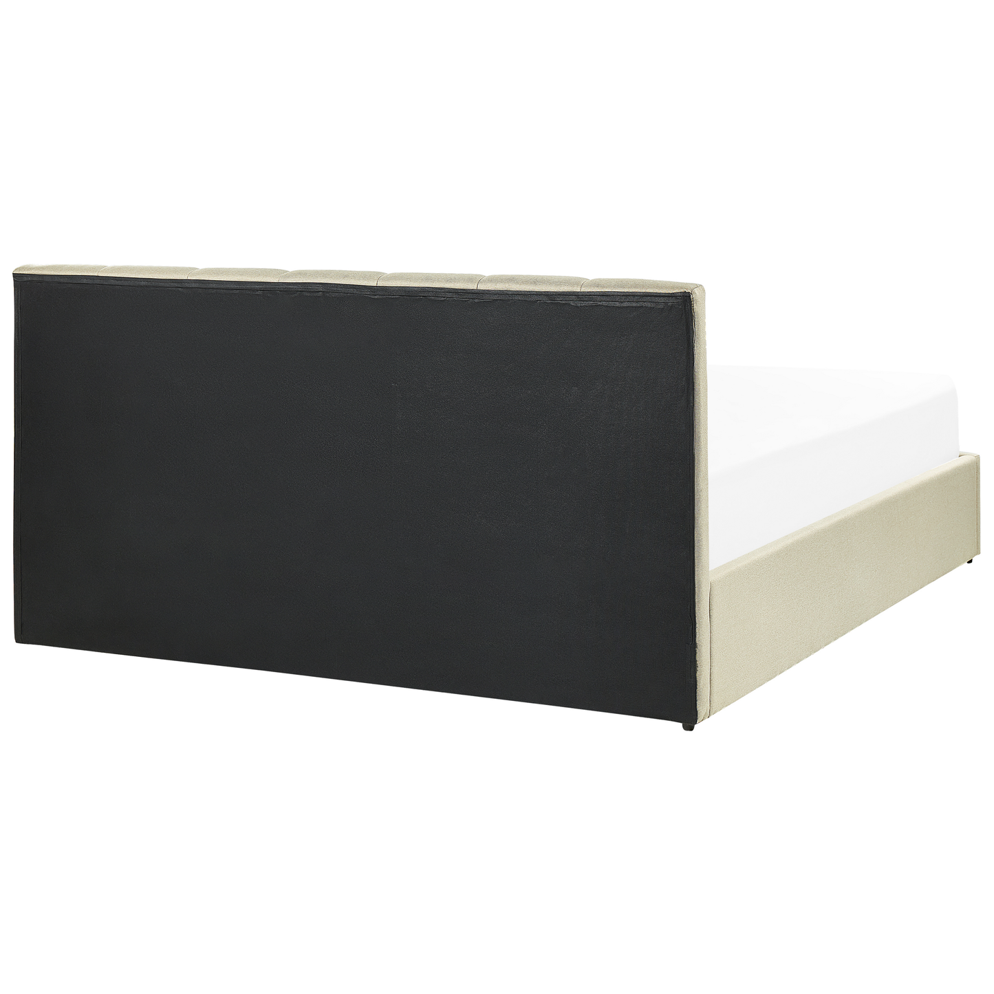 Bett mit Stauraum Stoff DREUX 160 x 200 cm Beige