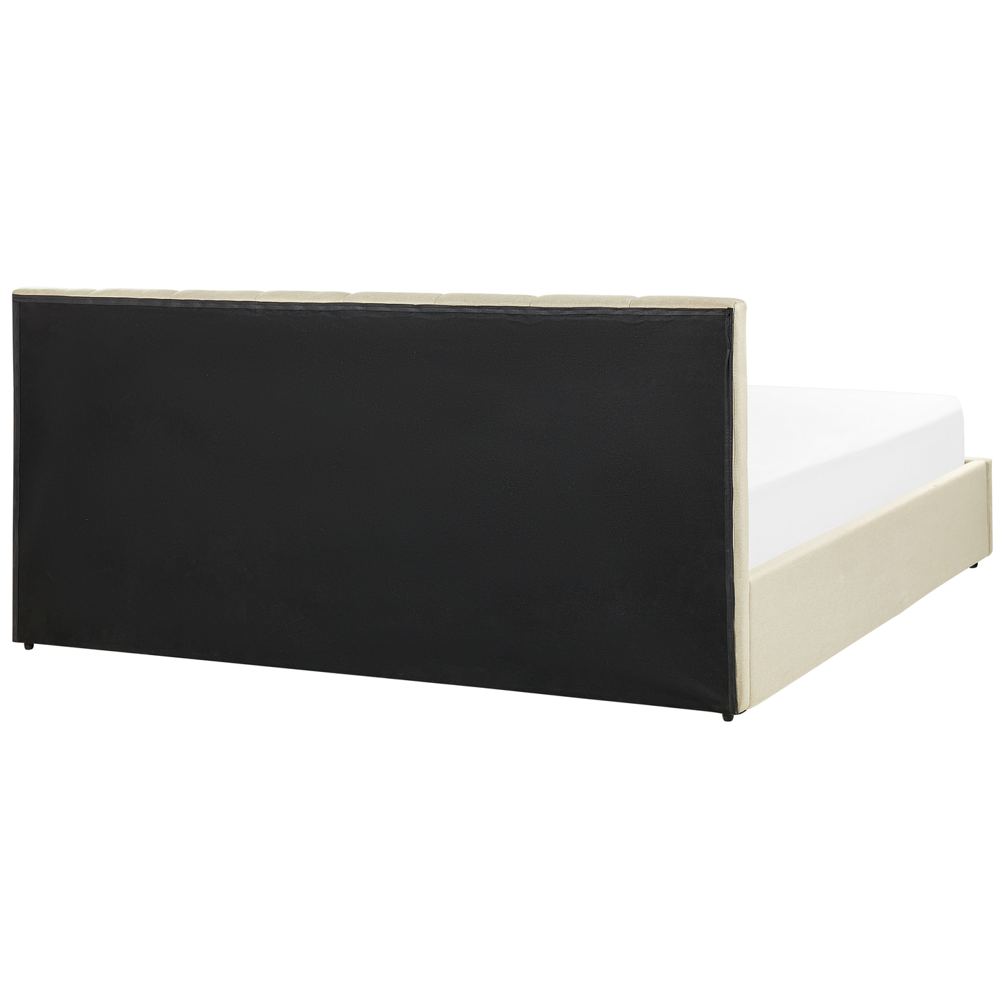 Bett mit Stauraum Stoff DREUX 180 x 200 cm Beige