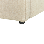 Bett mit Stauraum Stoff DREUX 180 x 200 cm Beige