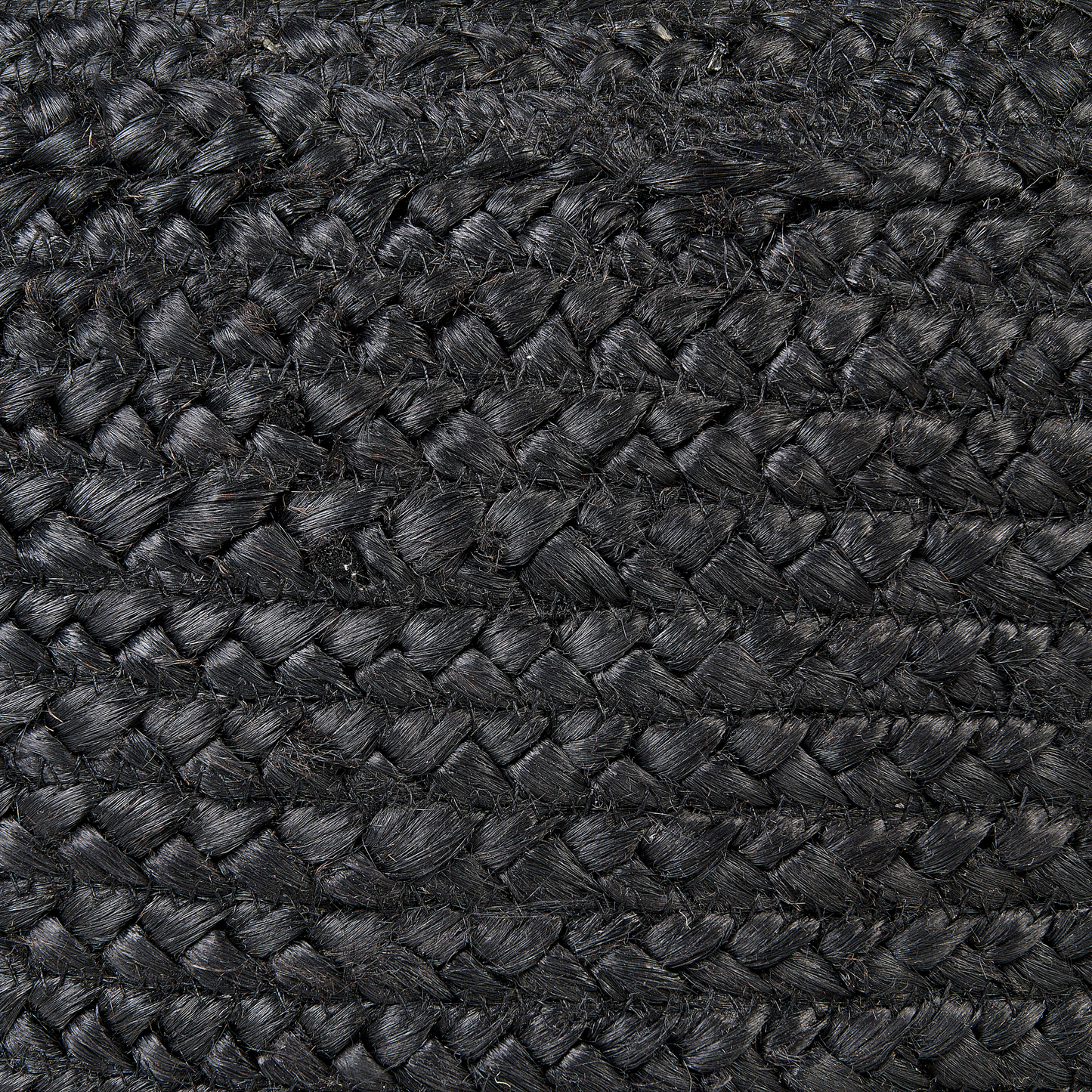 Pouf Jute schwarz ⌀ 45 cm DUKKI
