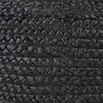Pouf Jute schwarz ⌀ 45 cm DUKKI