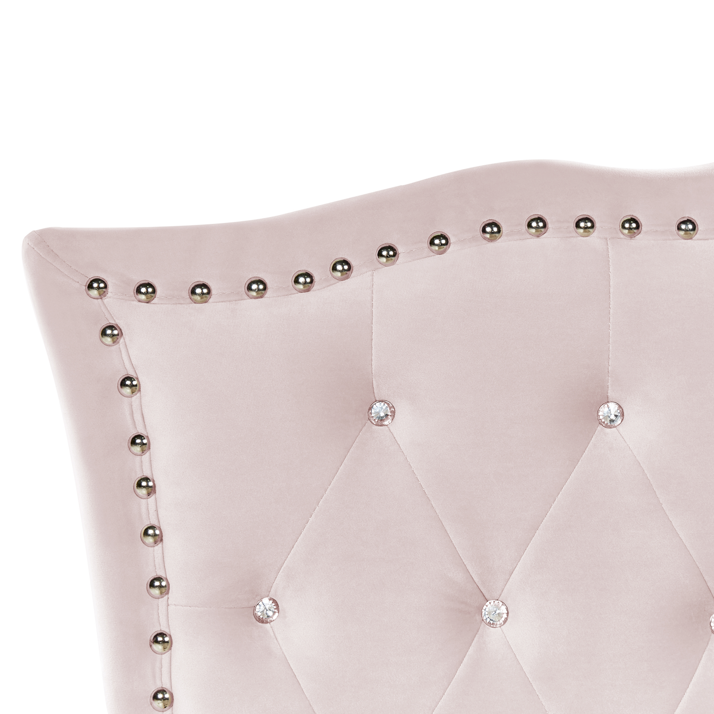 Bett mit Stauraum Samtstoff METZ 90 x 200 cm Pastellrosa
