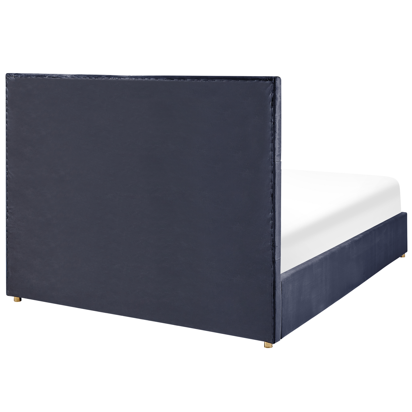 Bett mit Stauraum Samtstoff VERNOYES 160 x 200 cm Schwarz