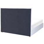 Bett mit Stauraum Samtstoff VERNOYES 160 x 200 cm Hellgrau