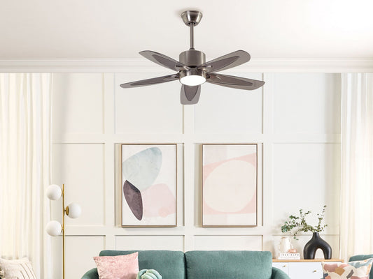 Deckenventilator mit Licht COYOTE mit Fernbedienung Silber