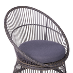Bistro Set inkl. Kissen MESYNA Polyrattan Taupe