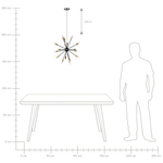 Hängelampe MAGUSE Metall Schwarz / Gold