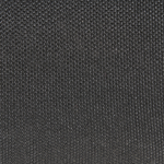 Pouf Leinenoptik schwarz 50 x 50 x 30 cm MUKKI