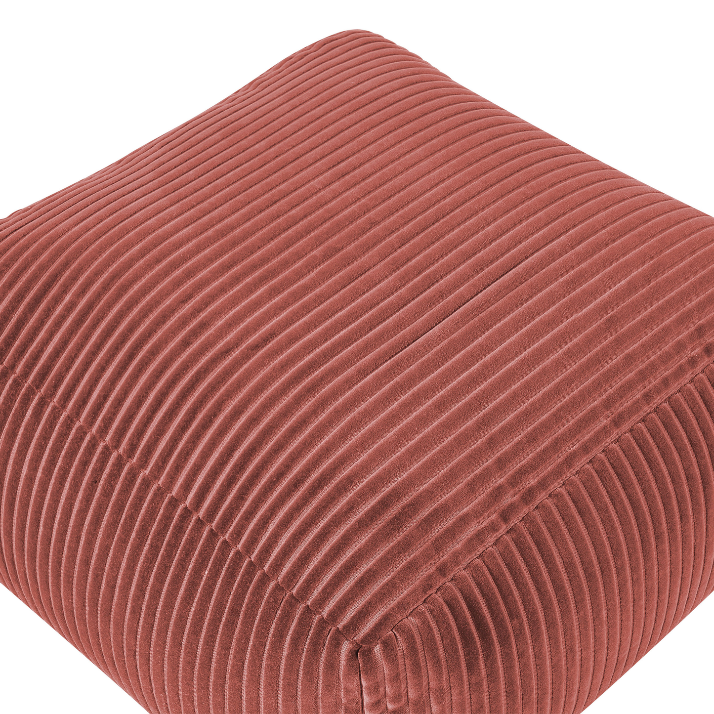 Pouf Cord hellrot 50 x 50 x 30 cm MUKKI