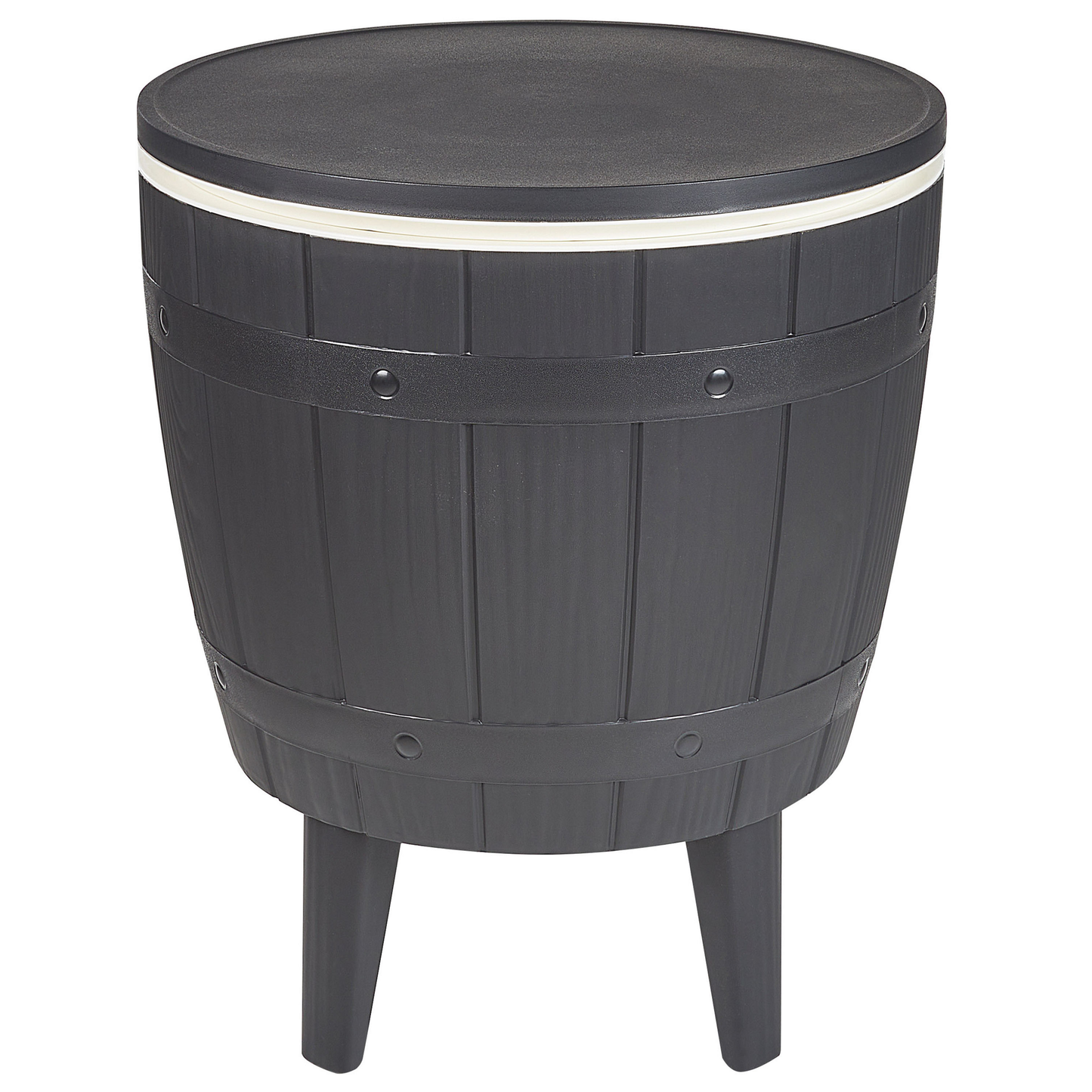 Beistelltisch mit Kühlfunktion schwarz rund ⌀ 48 cm SILG