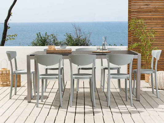 Esszimmerstuhl 8er Set VIESTE Hellgrau