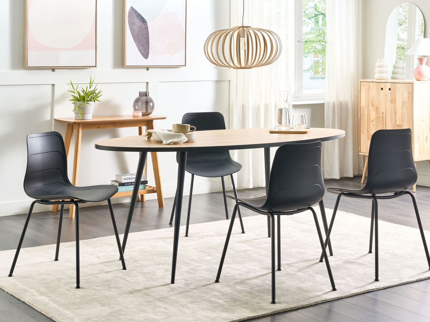 Esszimmerstuhl 2er Set LOOMIS Schwarz