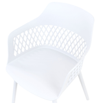 Esszimmerstuhl 2er Set ALMIRA Weiss