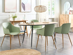 Esszimmerstuhl 2er Set FONDA II Hellgrün