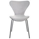 Esszimmerstuhl 2er Set BOONVILLE Samtstoff Hellgrau