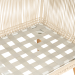 Garten Ecksofa mit Tisch 5-Sitzer ALCAMO linksseitig Akazienholz Beige