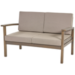 Lounge Set mit Tisch 4-Sitzer MANILA Akazienholz Dunkelbraun