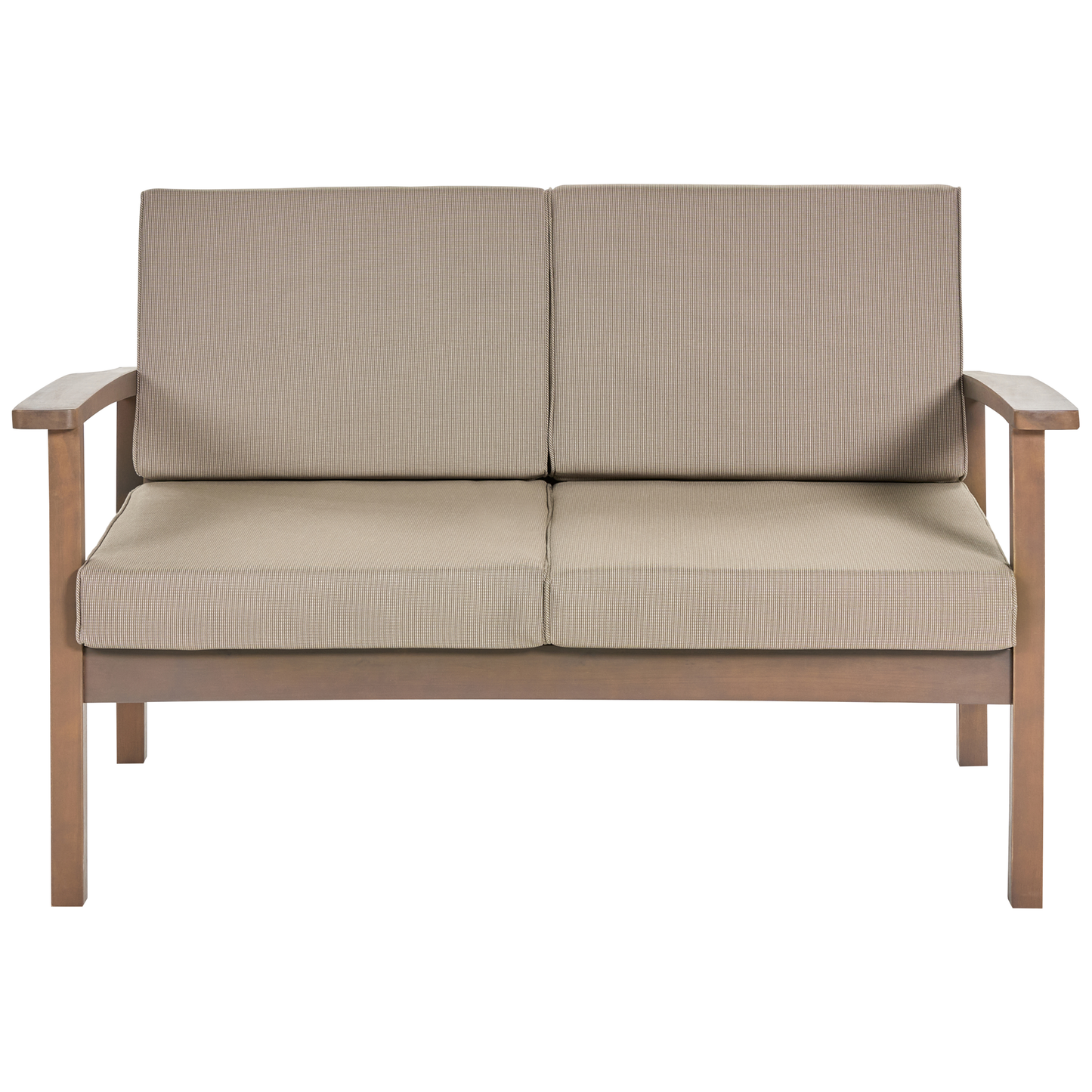 Lounge Set mit Tisch 4-Sitzer MANILA Akazienholz Dunkelbraun
