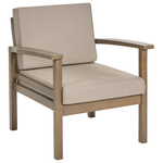 Lounge Set mit Tisch 4-Sitzer MANILA Akazienholz Dunkelbraun