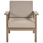 Lounge Set mit Tisch 4-Sitzer MANILA Akazienholz Dunkelbraun
